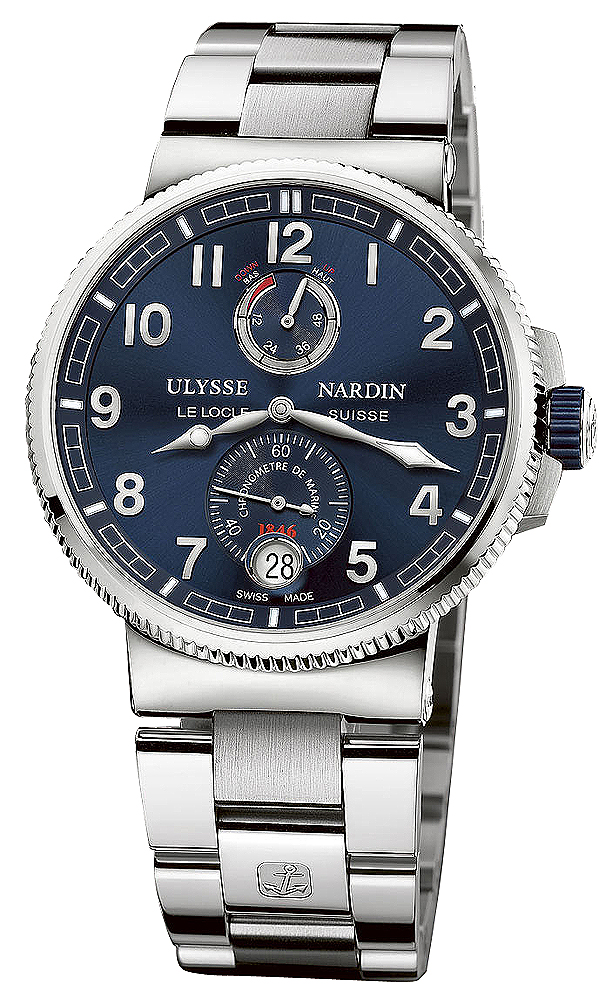 Ulysse Nardin Marine Self winding Automatic Chronometer Blue Mens Watch 1183-126-7M-63 