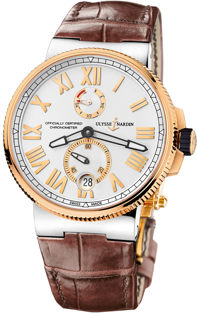 Ulysse Nardin Marine Self winding Automatic Silver Mens Watch 1185-122-41 