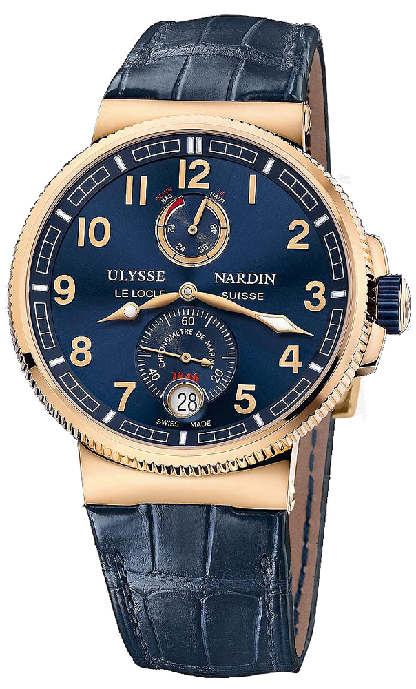 Ulysse Nardin Marine Self winding Automatic Chronometer Blue Mens Watch 1186-126-63 