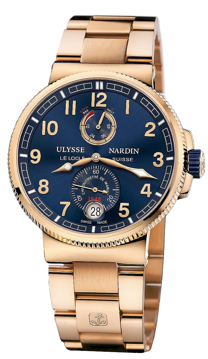 Ulysse Nardin Marine Self winding Automatic Chronometer Blue Mens Watch 1186-126-8M-63 