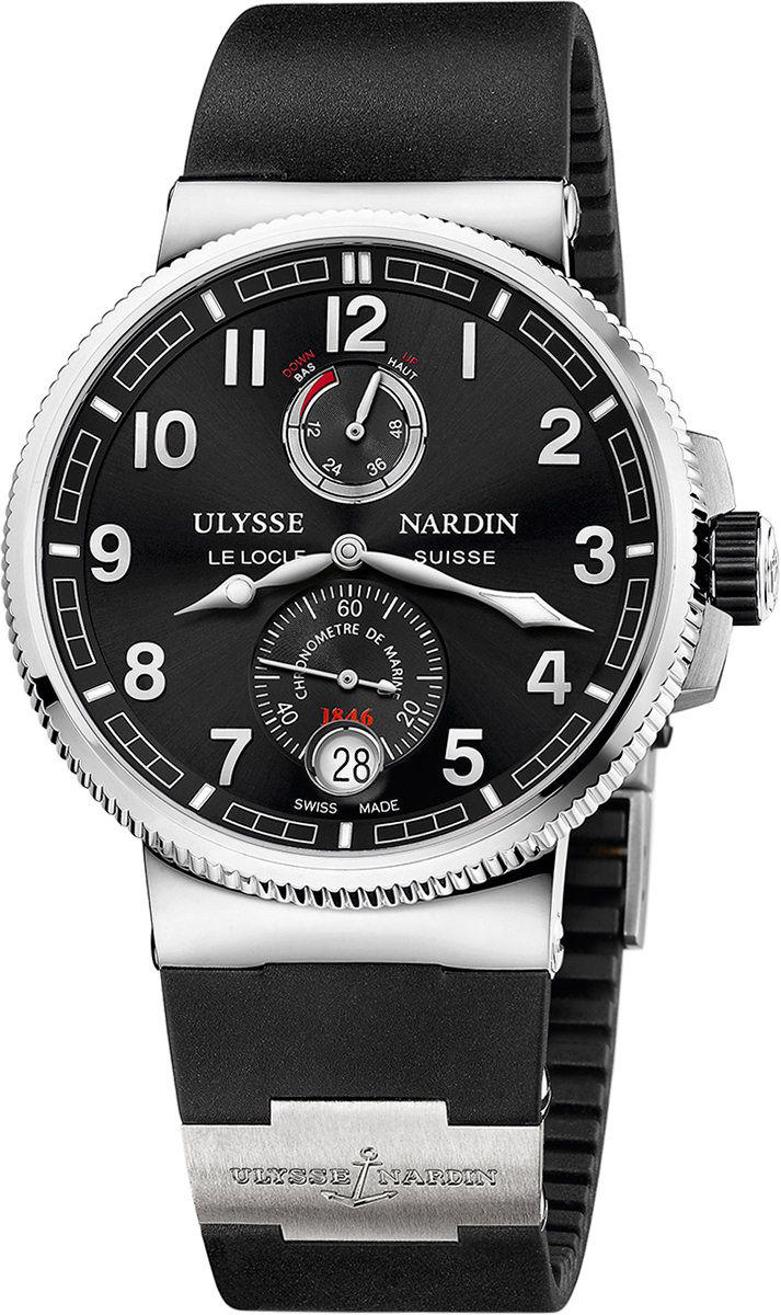 Ulysse Nardin Marine Self winding Automatic Black Mens Watch 1183-126-3-62 