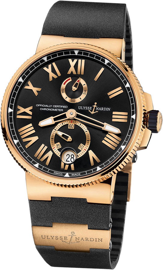 Ulysse Nardin Marine Self winding Automatic Black Mens Watch 1186-122-3-42 