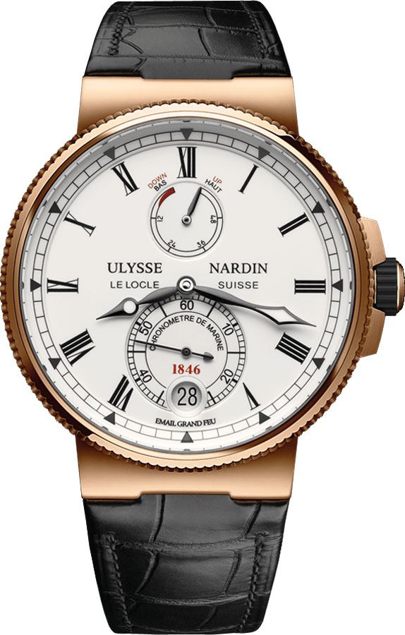 Ulysse Nardin Marine Self winding Automatic Chronometer White Mens Watch 1186-126-E0 