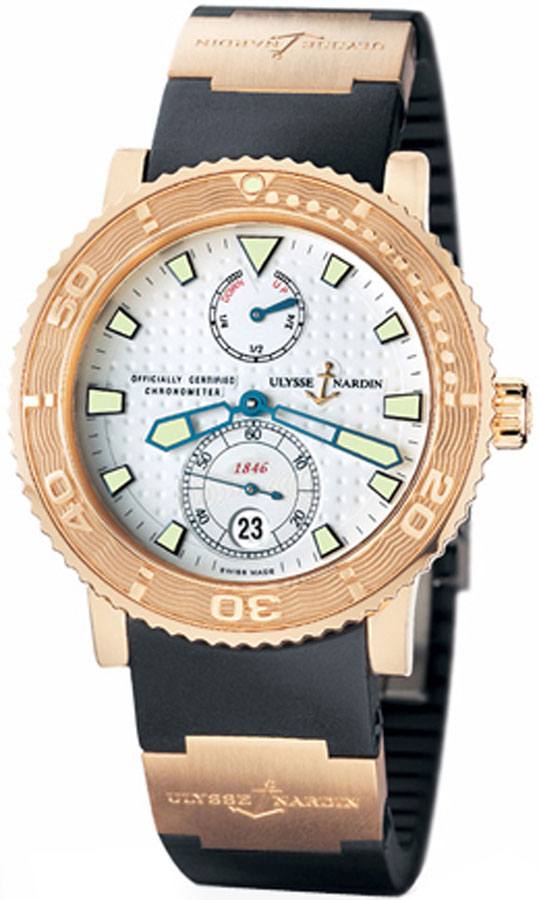 Ulysse Nardin Marine Self winding Automatic Chronometer Silver Mens Watch 266-58-3 