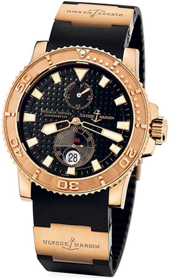 Ulysse Nardin Marine Self winding Automatic Chronometer Black Mens Watch 266-58-3-92 