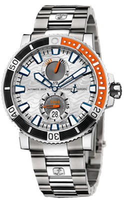 Ulysse Nardin Marine Self winding Automatic Chronometer Silver Mens Watch 263-90-7M-91 