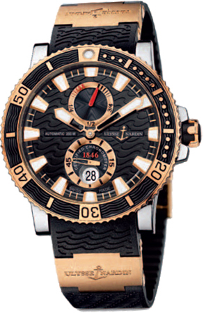 Ulysse Nardin Marine Self winding Automatic Chronometer Black Mens Watch 265-90-3-92 