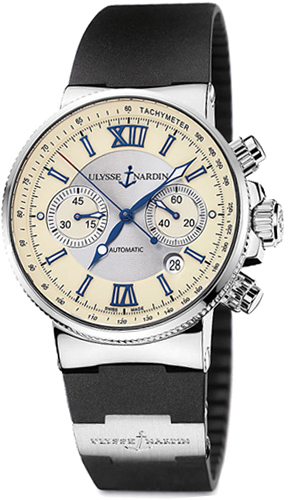Ulysse Nardin Marine Self winding Automatic Ivory Mens Watch 353-66-3-314 