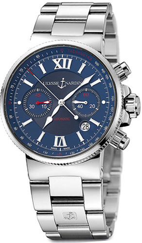 Ulysse Nardin Marine Self winding Automatic Blue Mens Watch 353-66-7-323 