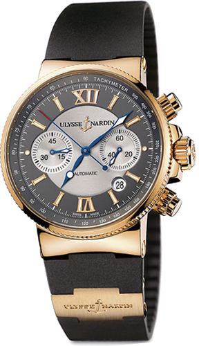 Ulysse Nardin Marine Self winding Automatic Grey Mens Watch 356-66-3-319 