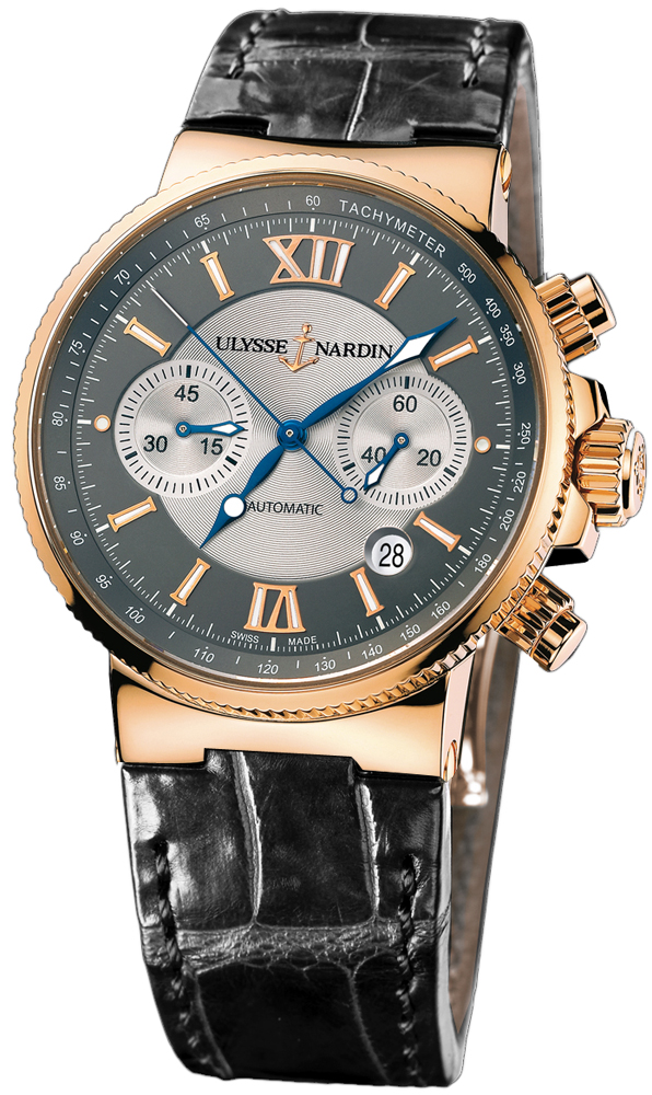 Ulysse Nardin Marine Self winding Automatic Grey Mens Watch 356-66-319 