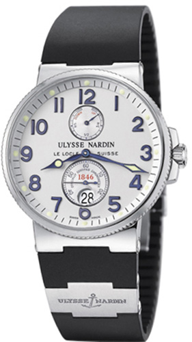 Ulysse Nardin Marine Self winding Automatic Chronometer Silver Mens Watch 263-66-3 