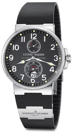 Ulysse Nardin Marine Self winding Automatic Chronometer Black Mens Watch 263-66-3-62 