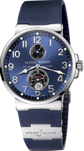 Ulysse Nardin Marine Self winding Automatic Chronometer Blue Mens Watch 263-66-3-623 