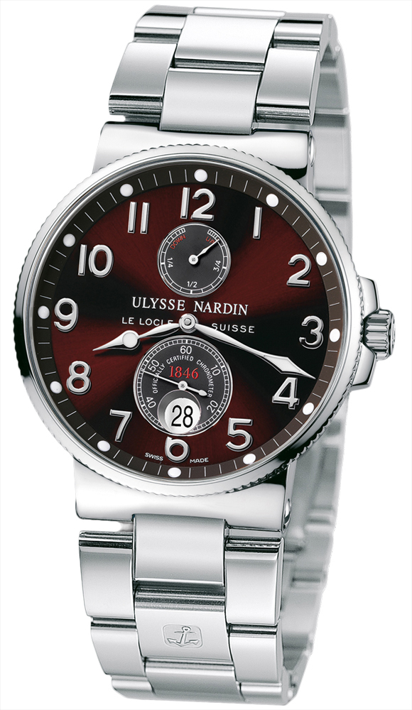 Ulysse Nardin Marine Self winding Automatic Chronometer Brown Mens Watch 263-66-7-625 