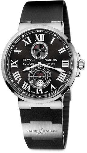 Ulysse Nardin Marine Self winding Automatic Chronometer Black Mens Watch 263-67-3-42 