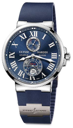 Ulysse Nardin Marine Self winding Automatic Chronometer Blue Mens Watch 263-67-3-43 