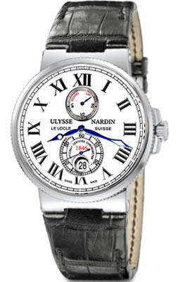 Ulysse Nardin Marine Self winding Automatic Chronometer White Mens Watch 263-67-40 