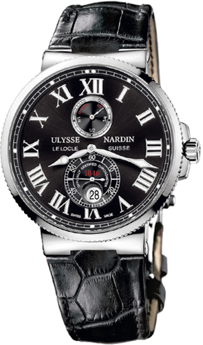 Ulysse Nardin Marine Self winding Automatic Chronometer Black Mens Watch 263-67-42 
