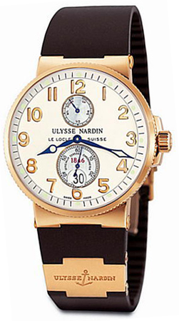 Ulysse Nardin Marine Self winding Automatic Chronometer Silver Mens Watch 266-66-3 