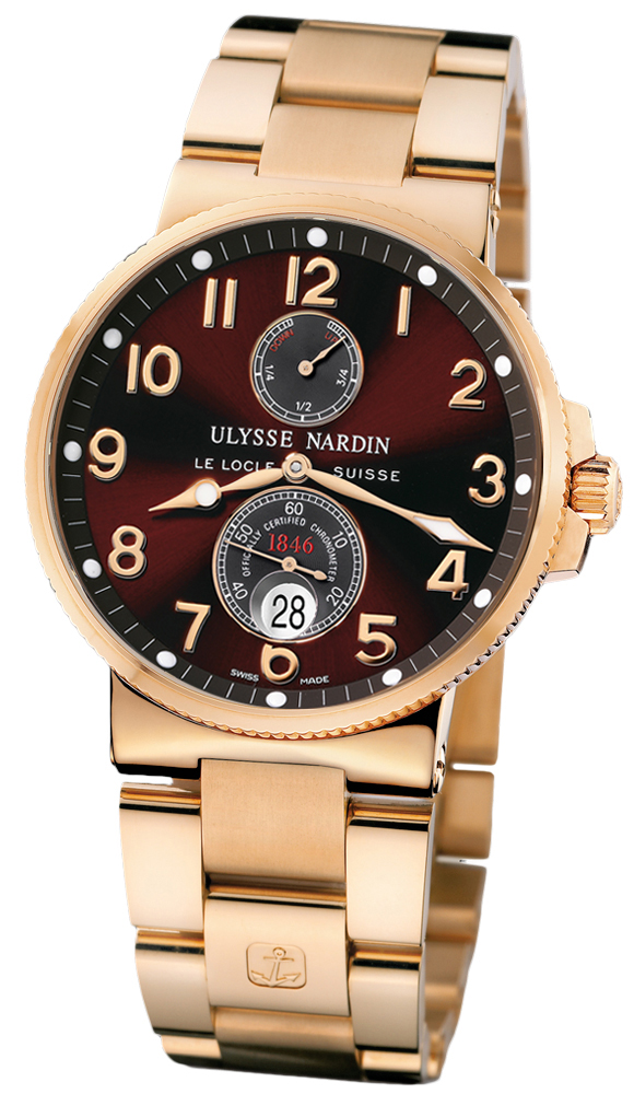 Ulysse Nardin Marine Self winding Automatic Silver Mens Watch 266-66-8 