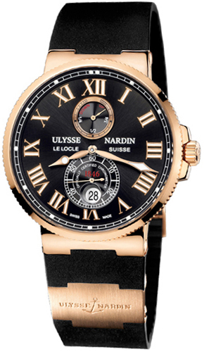 Ulysse Nardin Marine Self winding Automatic Chronometer Black Mens Watch 266-67-3-42 