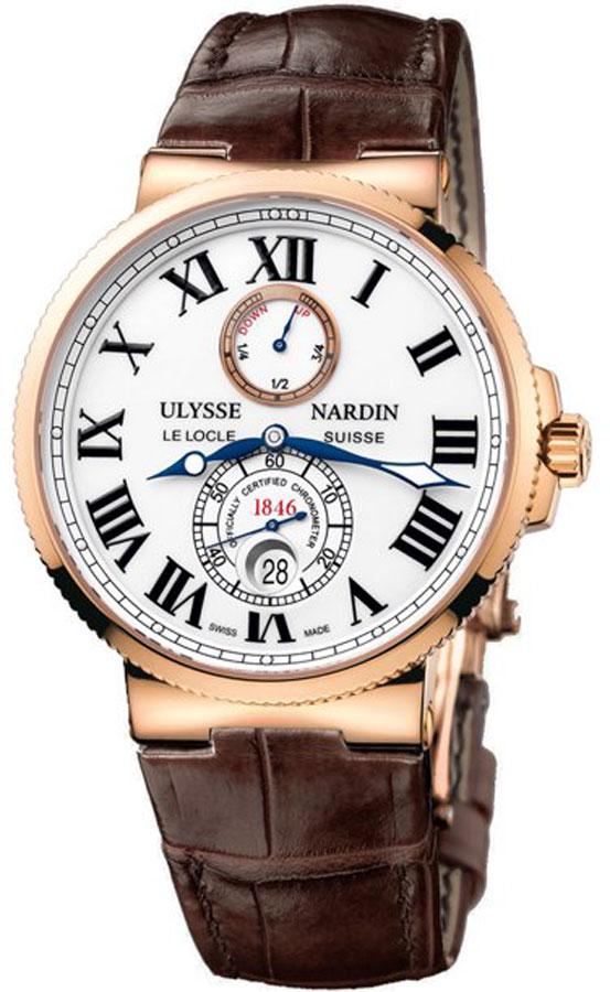 Ulysse Nardin Marine Self winding Automatic Chronometer White Mens Watch 266-67-40 
