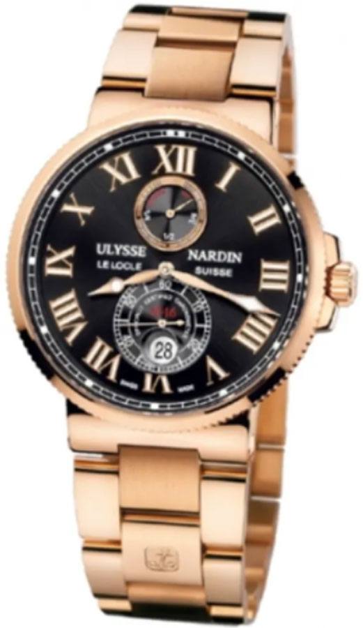 Ulysse Nardin Marine Self winding Automatic Black Mens Watch 266-67-8M-42 