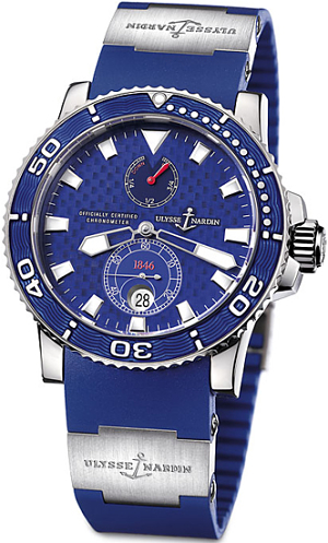 Ulysse Nardin Marine Self winding Automatic Chronometer Blue Mens Watch 260-32-3A 