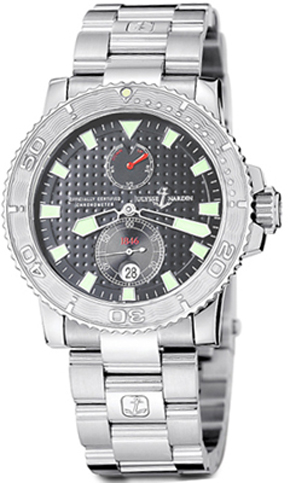 Ulysse Nardin Marine Self winding Automatic Chronometer Grey Mens Watch 263-33-7-91 