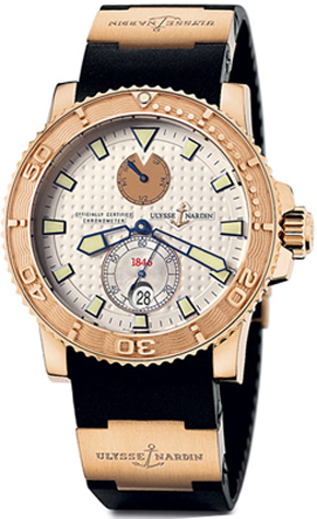 Ulysse Nardin Marine Self winding Automatic Chronometer Silver Mens Watch 266-33-3A-90 