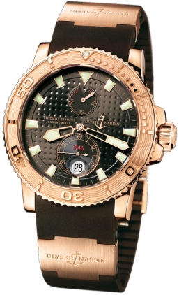 Ulysse Nardin Marine Self winding Automatic Chronometer Brown Mens Watch 266-33-3A-925 