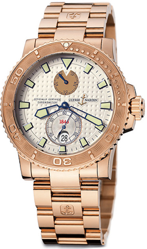 Ulysse Nardin Marine Self winding Automatic Chronometer Silver Mens Watch 266-33-8-90 