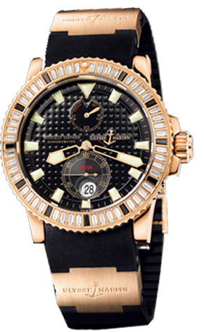 Ulysse Nardin Marine Self winding Automatic Chronometer Black Mens Watch 266-34BAG-3A-92 