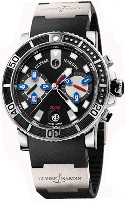 Ulysse Nardin Marine Self winding Automatic Black Mens Watch 8003-102-3-92 