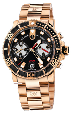 Ulysse Nardin Marine Self winding Automatic Black Mens Watch 8006-102-8M-92 