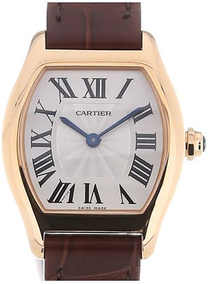 Cartier Tortue Manual Winding Silver Ladies Watch W1556360 