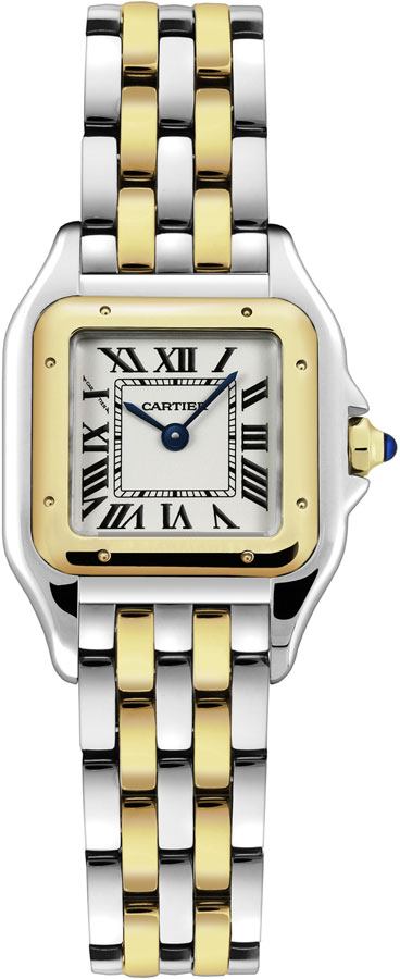 Cartier Panthere De Cartier Battery Operated Quartz Silver Ladies Watch W2PN0006 