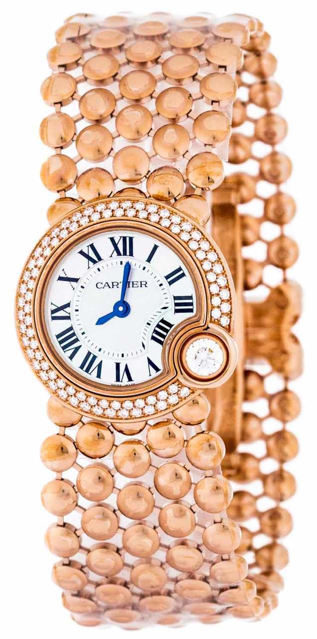 Cartier Ballon Blanc De Cartier Battery Operated Quartz Mother of Pearl Ladies Watch WE902057 