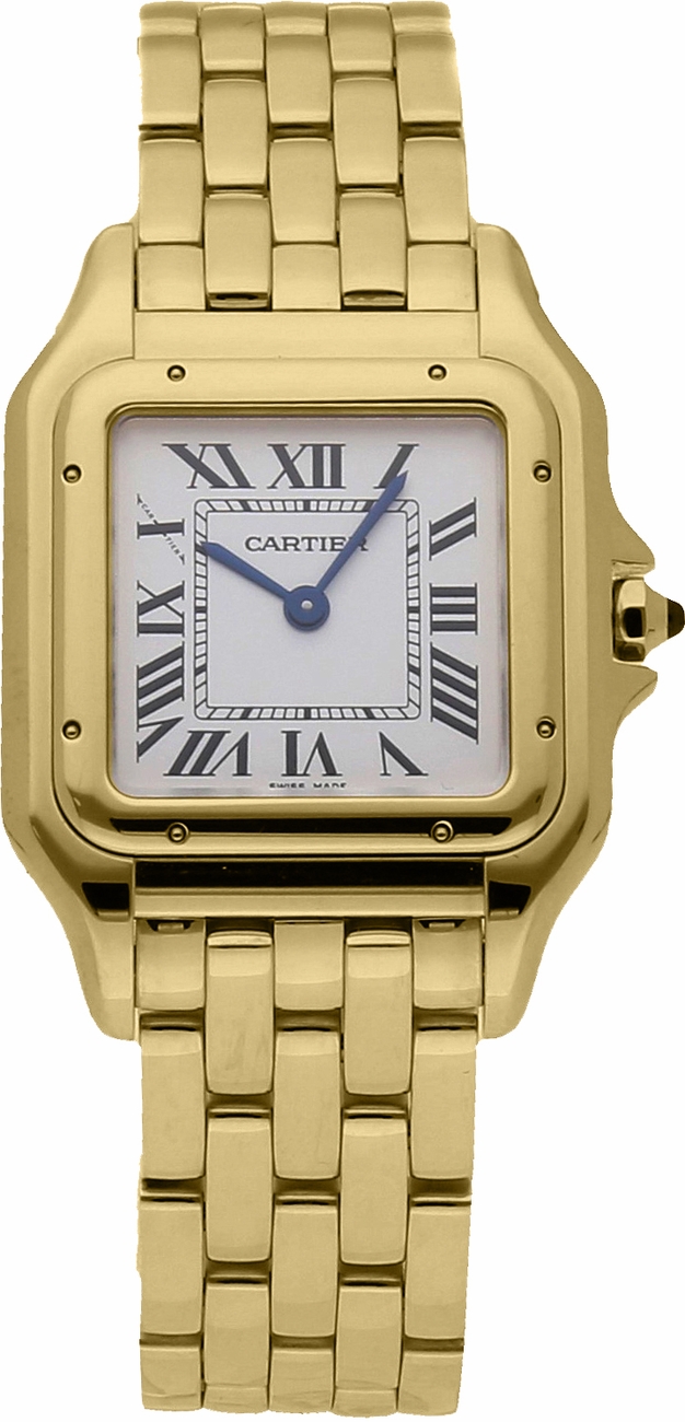 Cartier Panthere De Cartier Battery Operated Quartz Silver Ladies Watch WGPN0009 