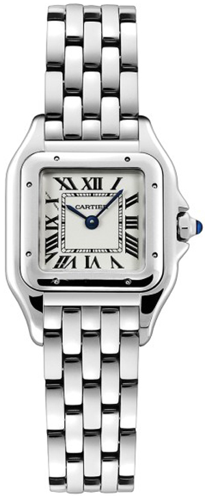 Cartier Panthere De Cartier Battery Operated Quartz Silver Ladies Watch WSPN0006 