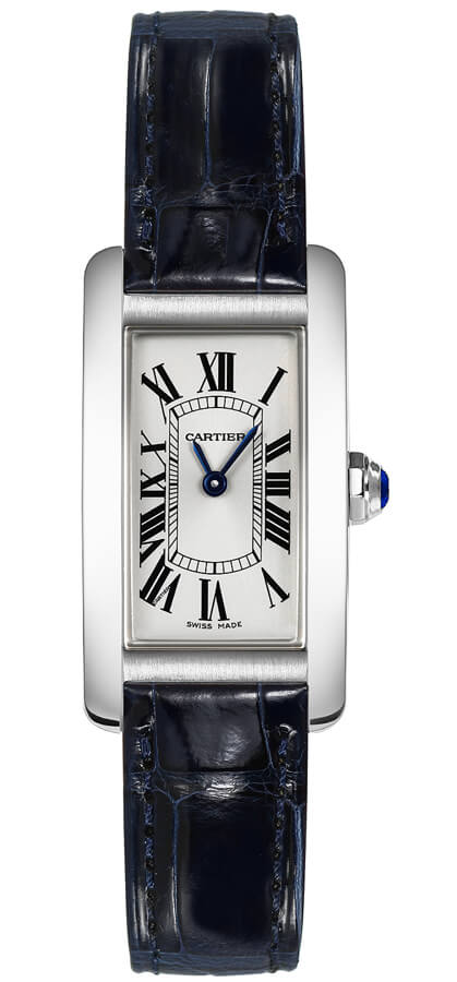 Cartier Tank Americaine Battery Operated Quartz Silver Ladies Watch WSTA0016 