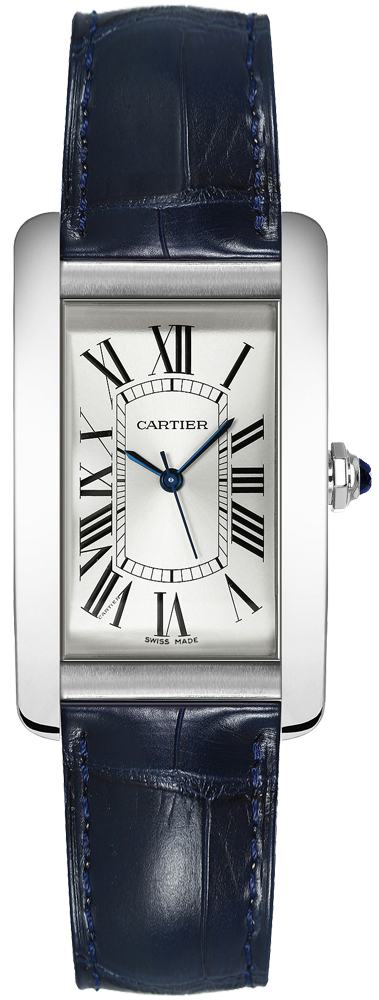 Cartier Tank Americaine Self winding Automatic Silver Ladies Watch WSTA0017 