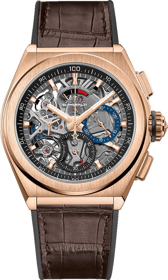 Zenith Defy El Primero 21 Self winding Automatic Chronometer Skeleton Mens Watch 18-9000-9004-71-R585 