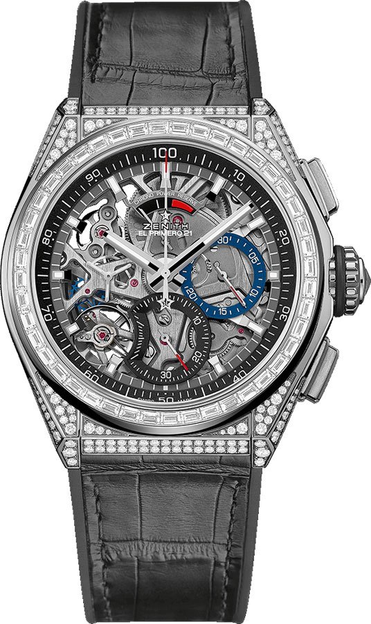 Zenith Defy El Primero 21 Self winding Automatic Chronometer Skeleton Mens Watch 32-9000-9004-78-R582 