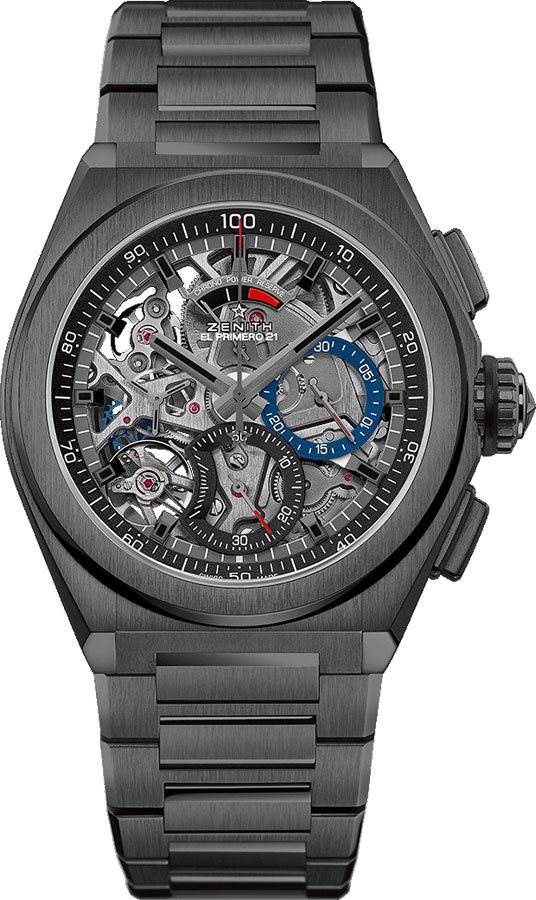 Zenith Defy El Primero 21 Self winding Automatic Chronometer Skeleton Mens Watch 49-9000-9004-78-M9000 