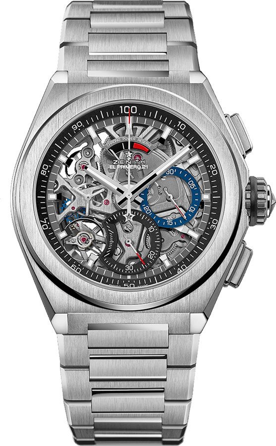 Zenith Defy El Primero 21 Self winding Automatic Chronometer Skeleton Mens Watch 95-9000-9004-78-M9000 