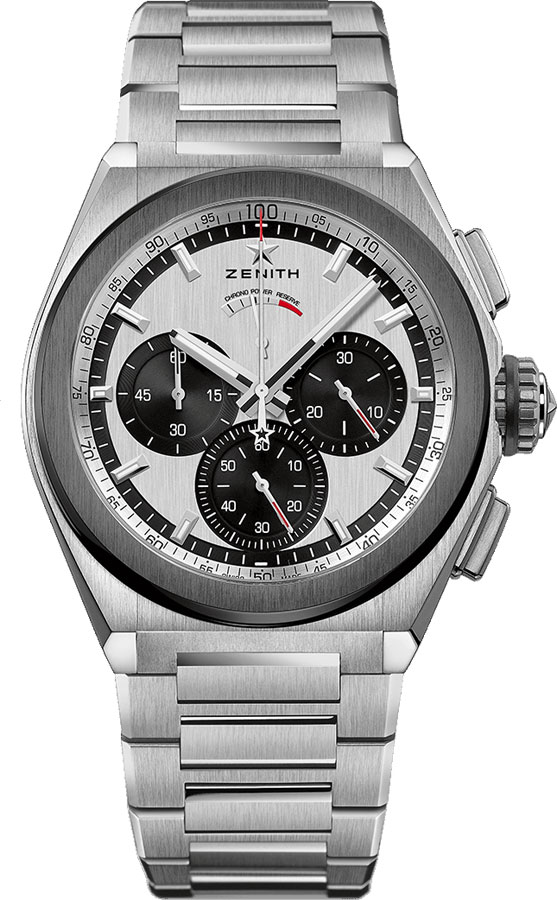 Zenith Defy El Primero 21 Self winding Automatic Chronometer Silver Mens Watch 95-9005-9004-01-M9000 