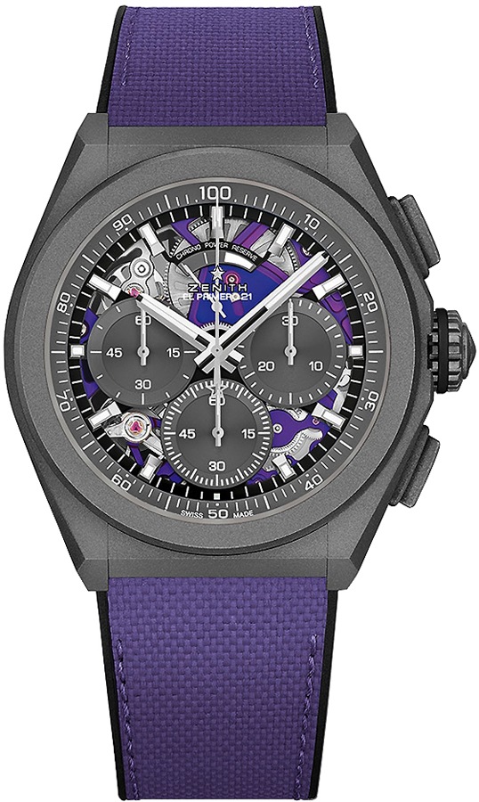 Zenith Defy El Primero 21 Self winding Automatic Chronometer Purple Mens Watch 97-9001-9004-80-R922 