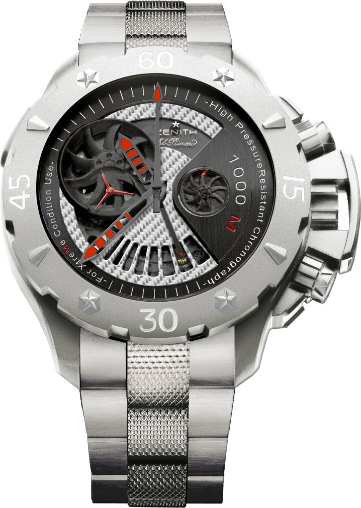 Zenith Defy Xtreme Self winding Automatic Chronometer Skeleton Mens Watch 95-0527-4021-01-M530 